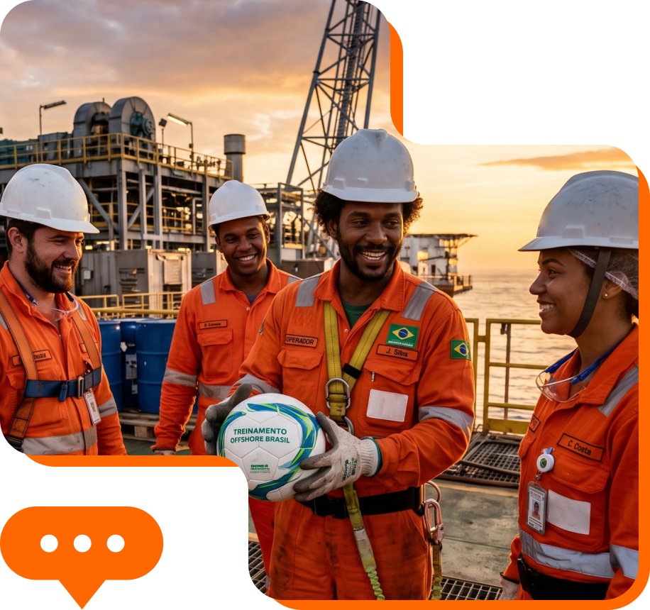 Equipe na Formação Offshore